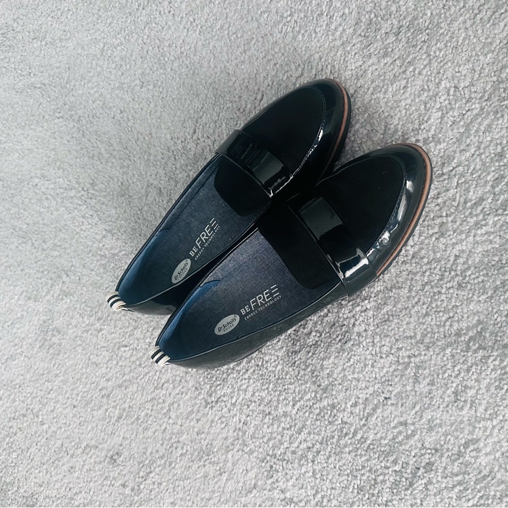 Dr. Scholl's Black Patent Loafers